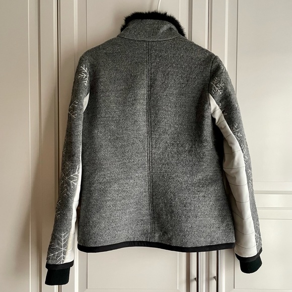 Dale of Norway Wool Knitshell Jacket with Rabbit Fur - Picture 2 of 8